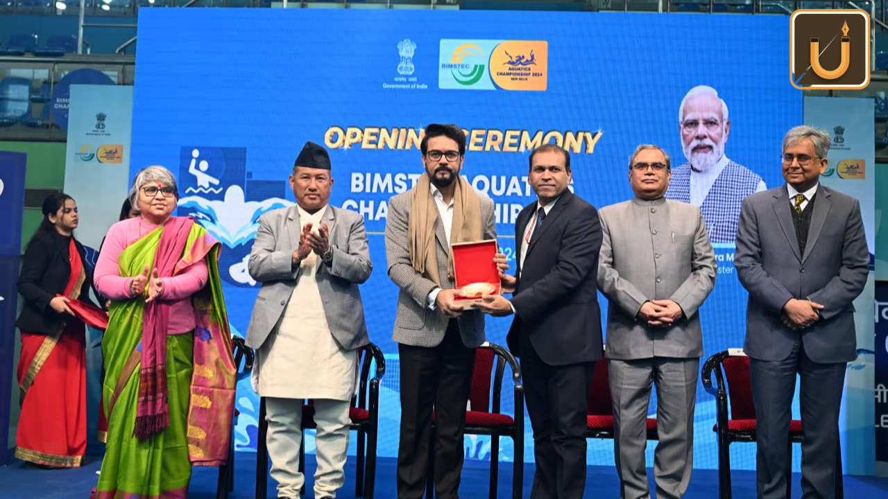 Usthadian Academy / Sports Minister Anurag Thakur Opens BIMSTEC Aquatic Championships In New Delhi | 09 feb 2024 Usthadian Academy / Sports Minister Anurag Thakur Opens BIMSTEC Aquatic Championships In New Delhi
