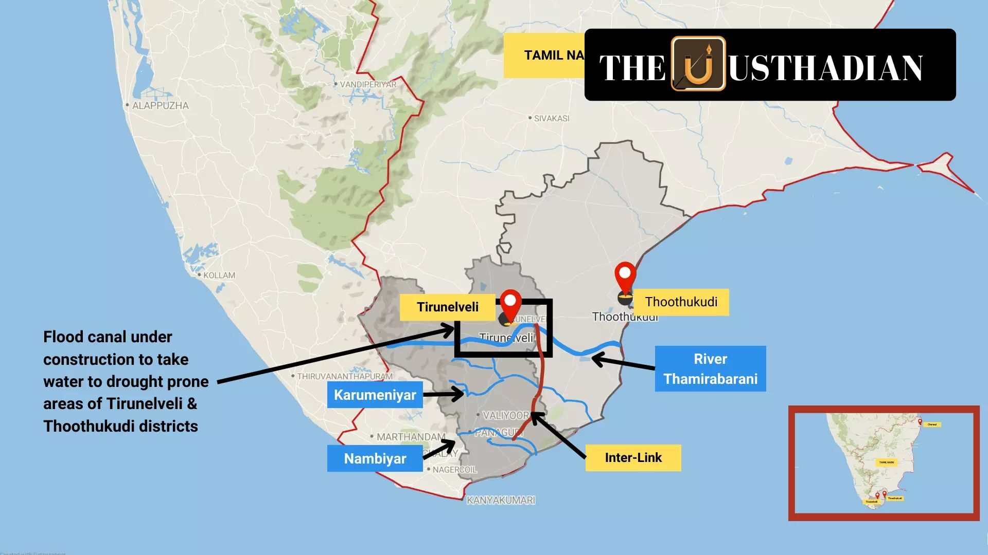 Tamirabharani – Karumeniyar – Nambiyar River Linking Scheme: A Lifeline for Tamil Nadu’s Arid Regions