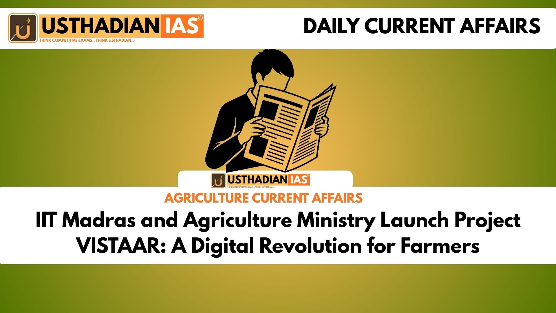 IIT Madras and Agriculture Ministry Launch Project VISTAAR: A Digital Revolution for Farmers