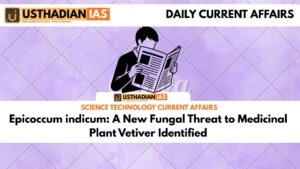 Epicoccum indicum: A New Fungal Threat to Medicinal Plant Vetiver Identified