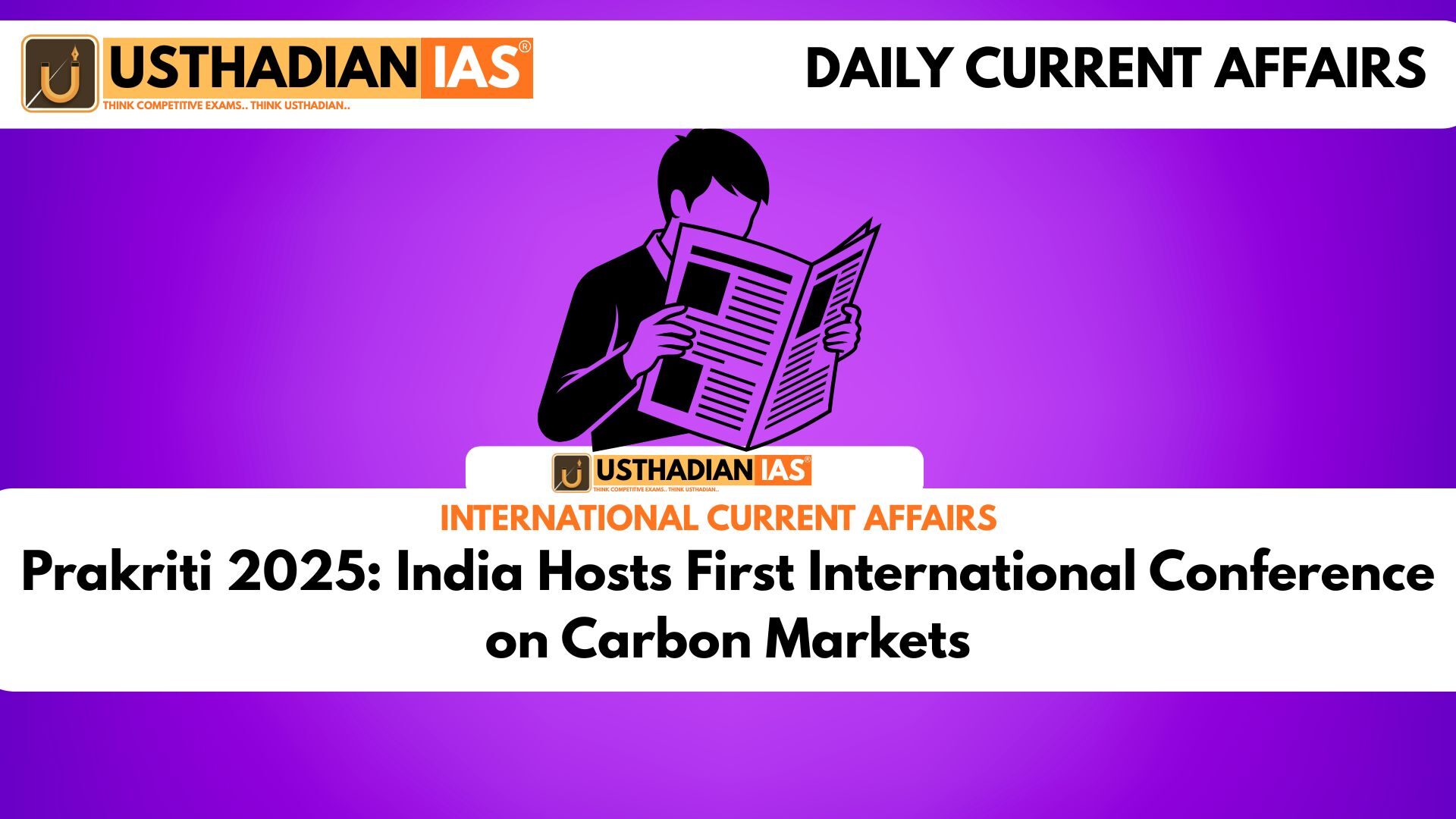 Prakriti 2025: India Hosts First International Conference on Carbon Markets