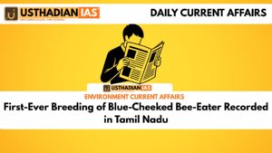 First-Ever Breeding of Blue-Cheeked Bee-Eater Recorded in Tamil Nadu