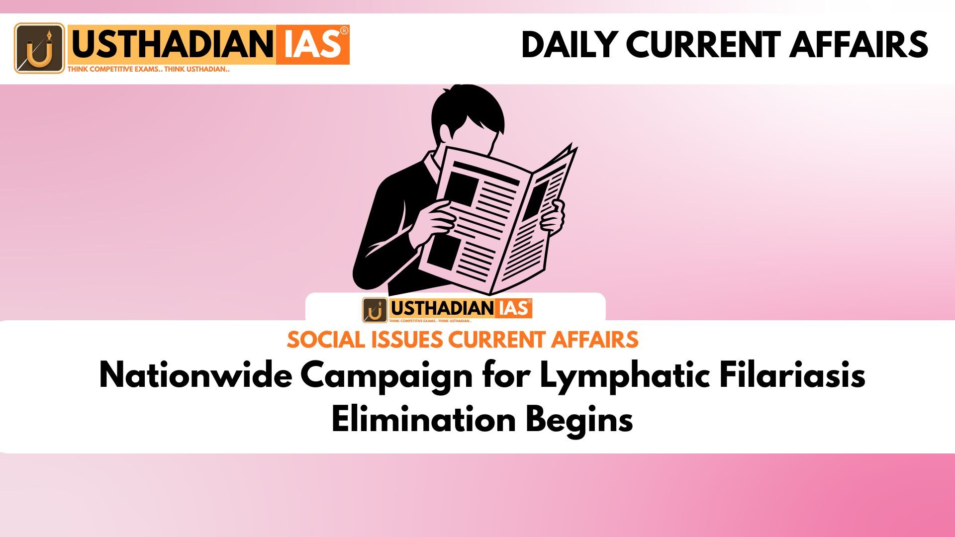 Nationwide Campaign for Lymphatic Filariasis Elimination Begins