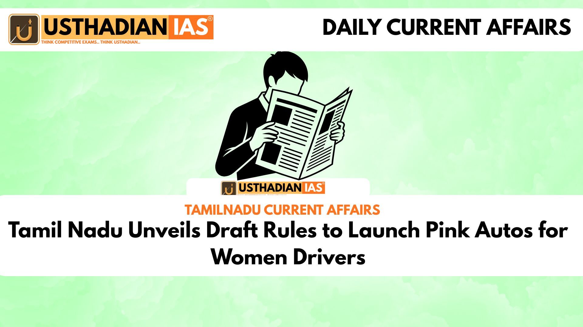 Tamil Nadu Unveils Draft Rules to Launch Pink Autos for Women Drivers