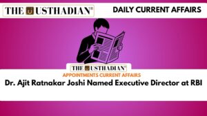 Dr. Ajit Ratnakar Joshi Named Executive Director at RBI