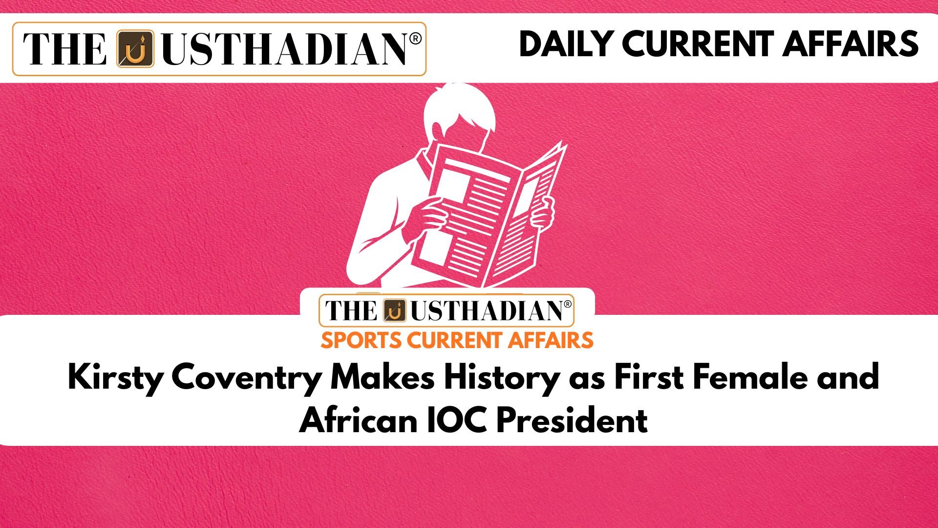 Kirsty Coventry Makes History as First Female and African IOC President