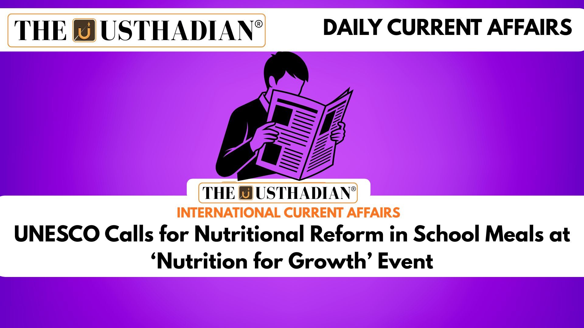 UNESCO Calls for Nutritional Reform in School Meals at ‘Nutrition for Growth’ Event