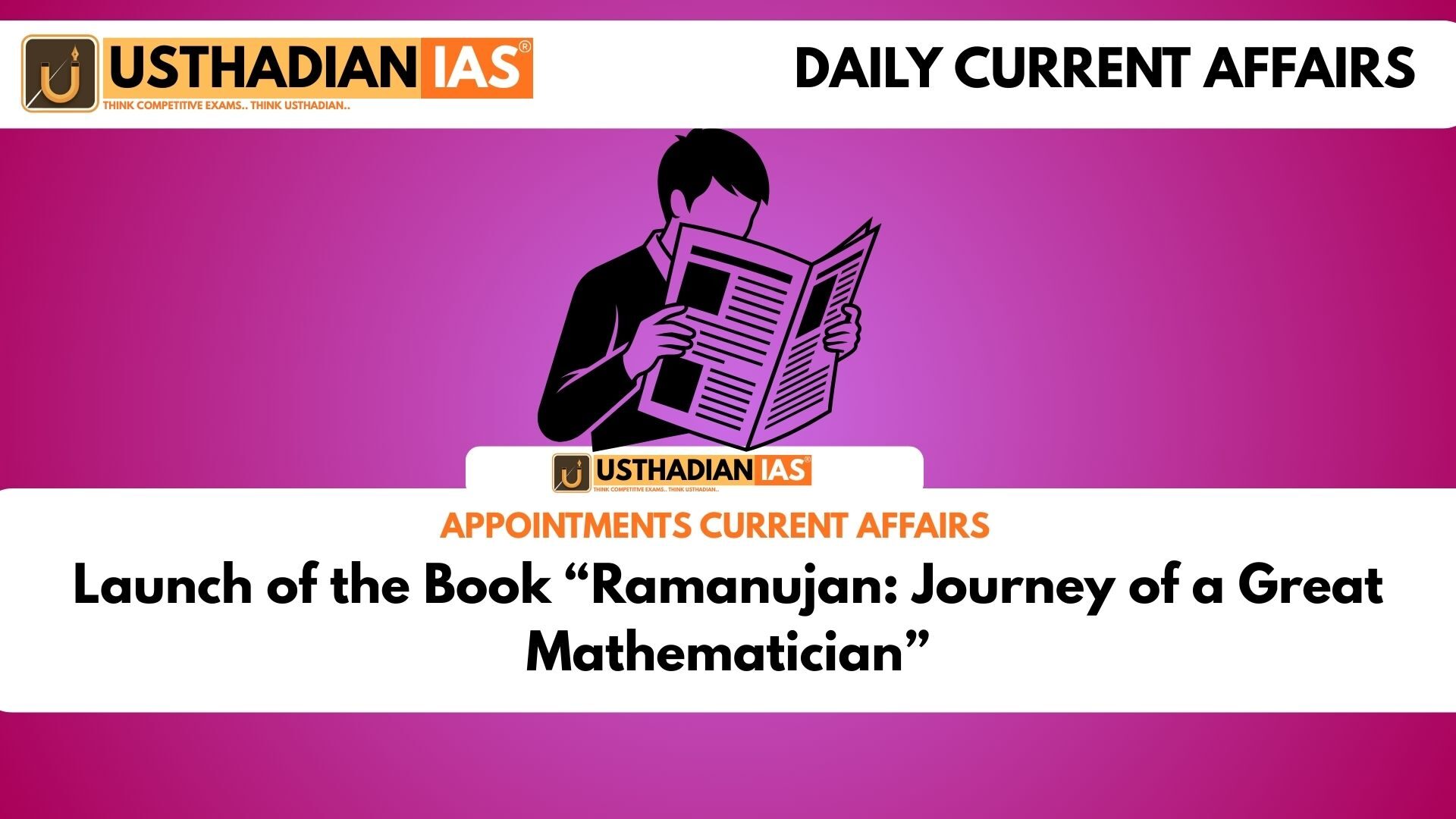 Launch of the Book “Ramanujan: Journey of a Great Mathematician”