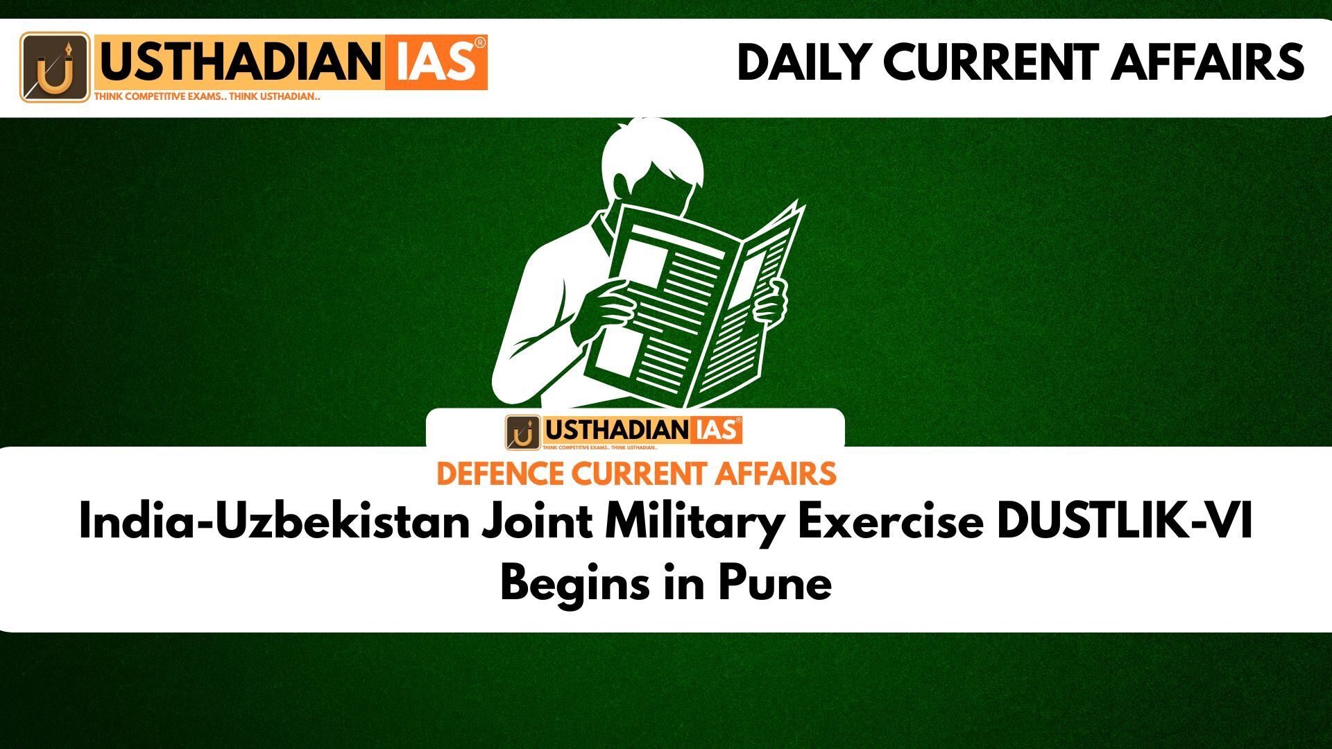 India-Uzbekistan Joint Military Exercise DUSTLIK-VI Begins in Pune