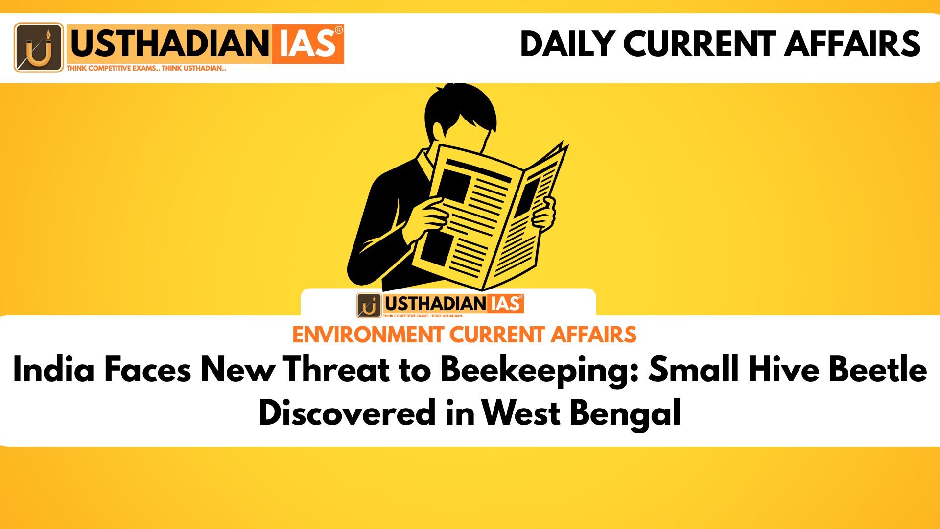 India Faces New Threat to Beekeeping: Small Hive Beetle Discovered in West Bengal