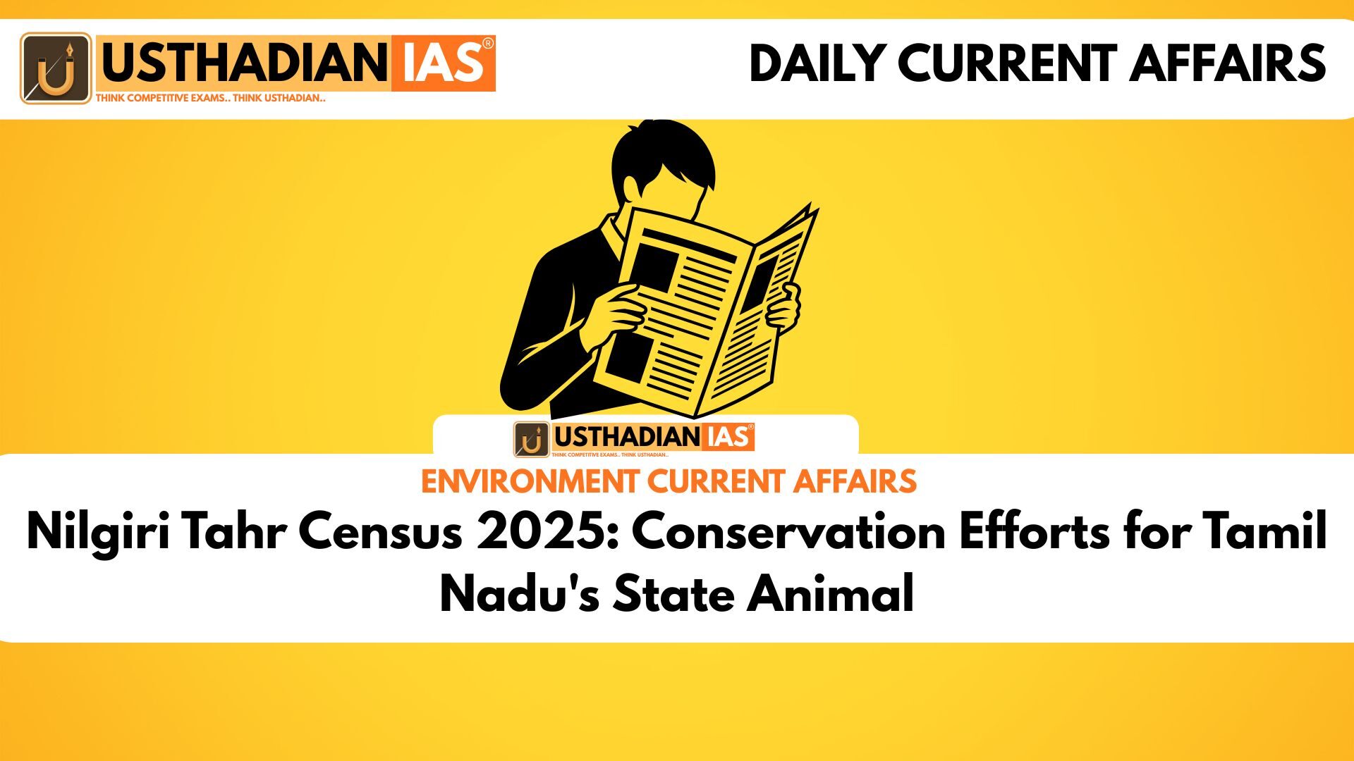 Nilgiri Tahr Census 2025: Conservation Efforts for Tamil Nadu's State Animal