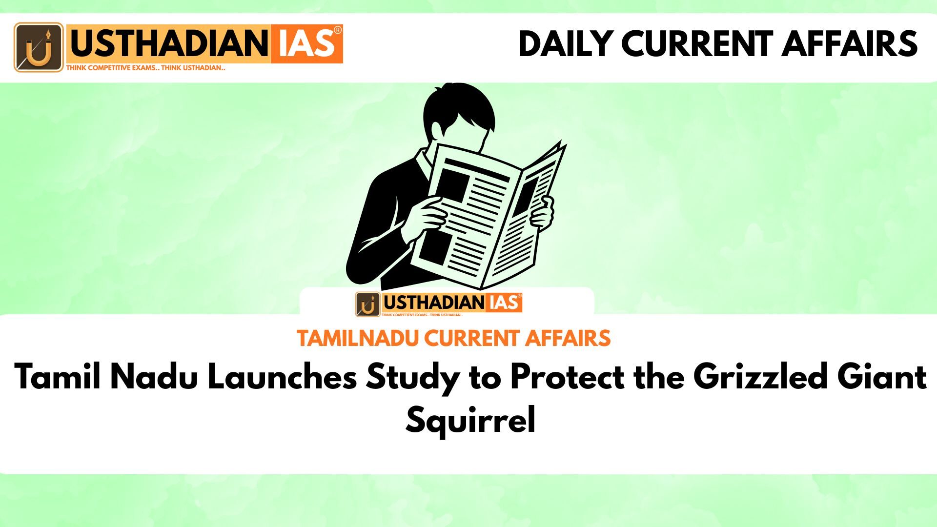 Tamil Nadu Launches Study to Protect the Grizzled Giant Squirrel