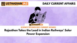 Rajasthan Takes the Lead in Indian Railways' Solar Power Expansion