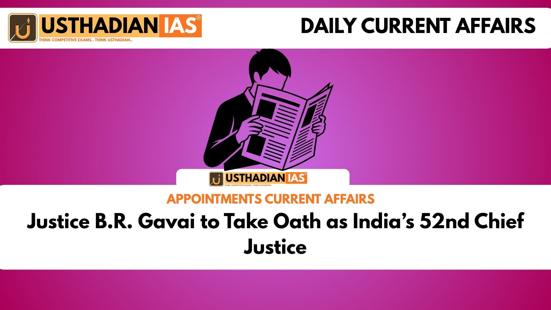 Justice B.R. Gavai to Take Oath as India’s 52nd Chief Justice
