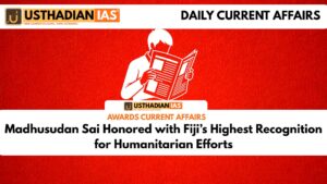 Madhusudan Sai Honored with Fiji’s Highest Recognition for Humanitarian Efforts