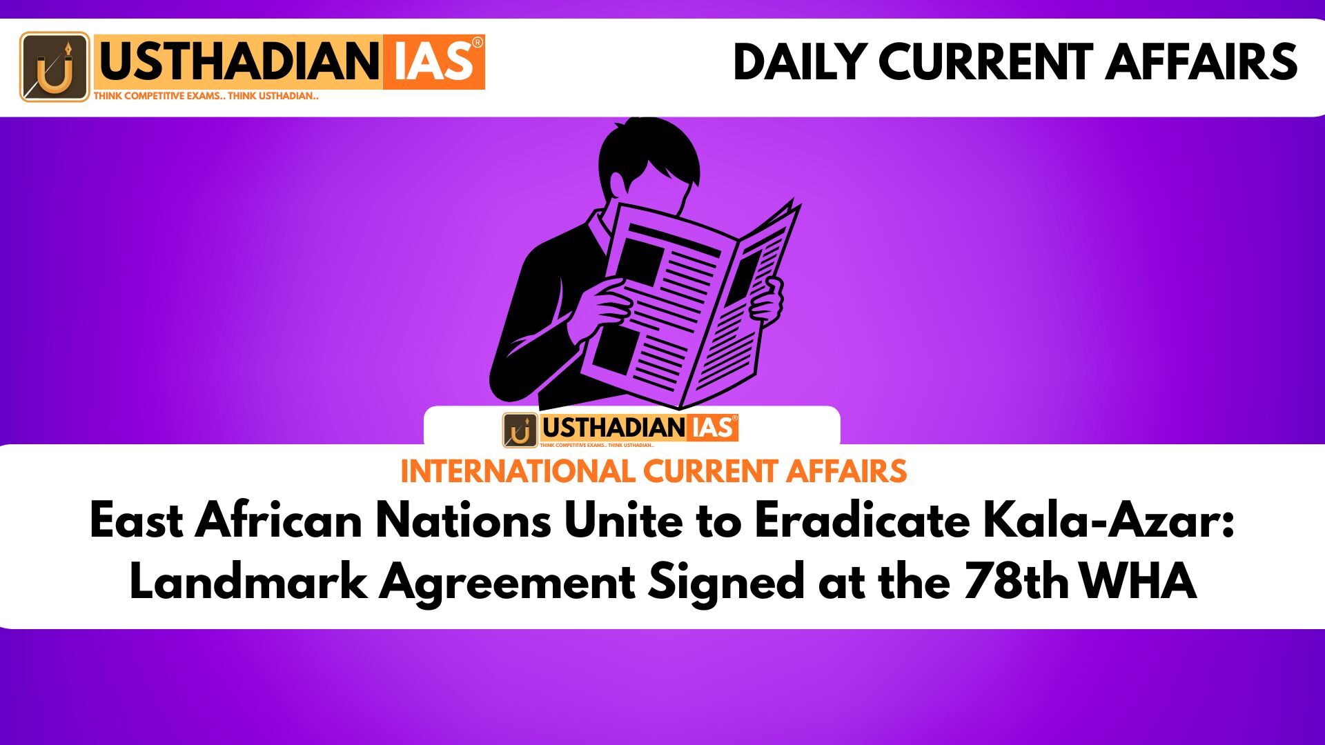 East African Nations Unite to Eradicate Kala-Azar: Landmark Agreement Signed at the 78th WHA