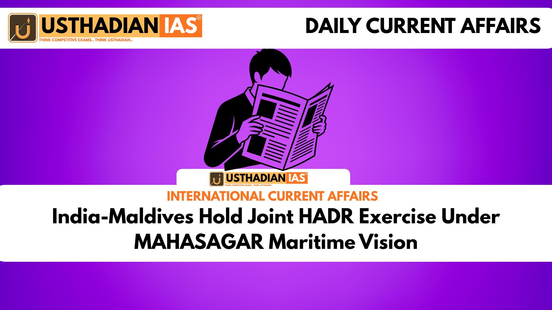 India-Maldives Hold Joint HADR Exercise Under MAHASAGAR Maritime Vision