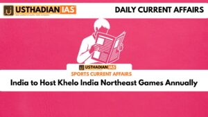 India to Host Khelo India Northeast Games Annually