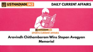 Aravindh Chithambaram Wins Stepan Avagyan Memorial