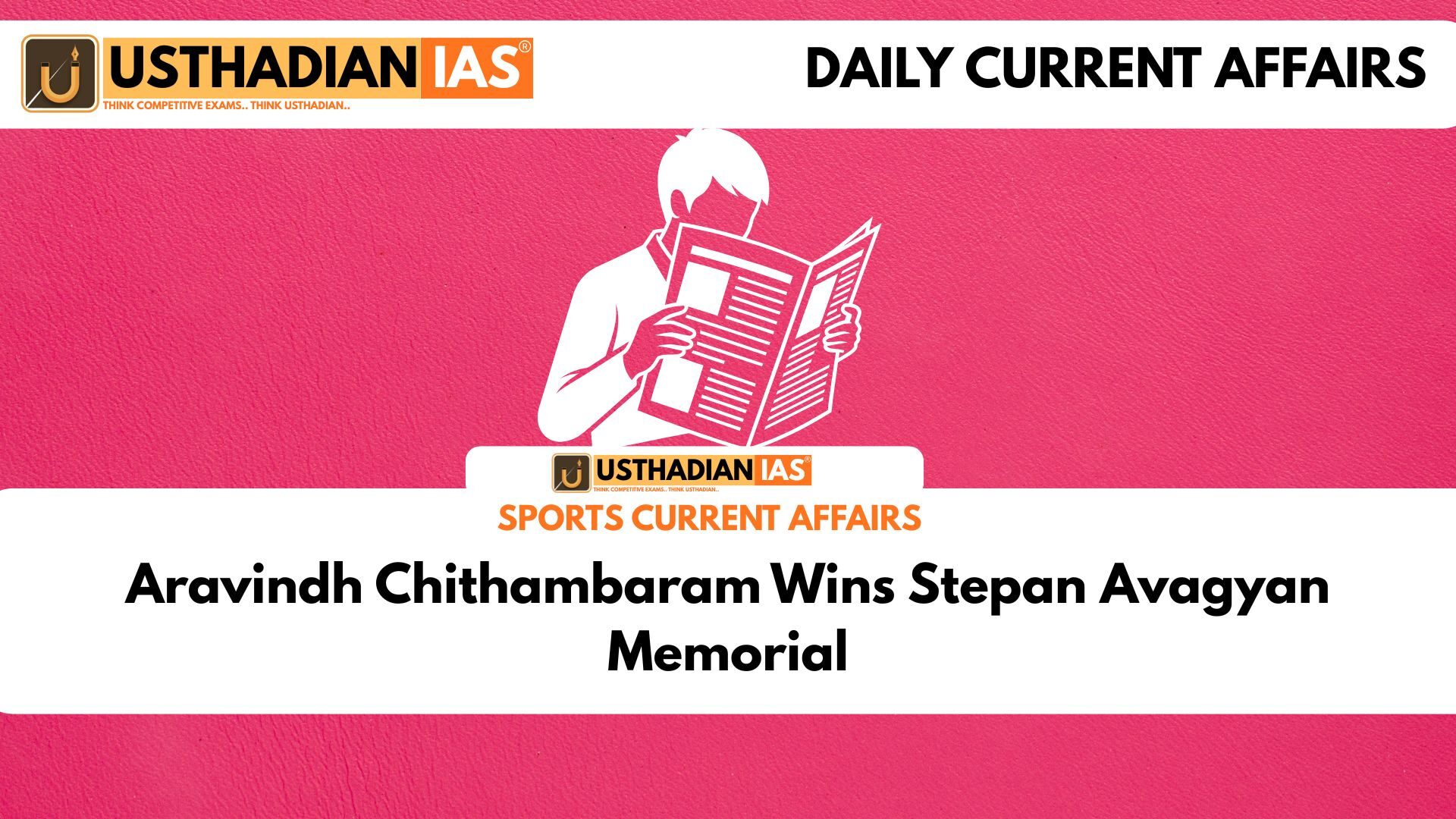 Aravindh Chithambaram Wins Stepan Avagyan Memorial