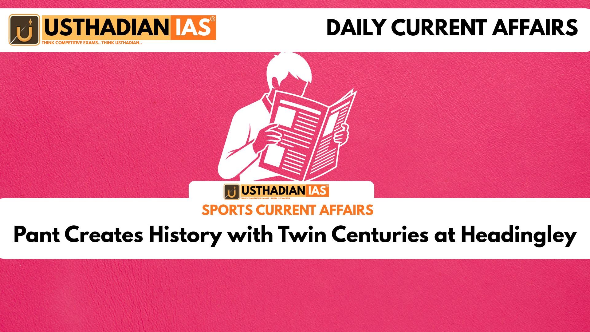 Pant Creates History with Twin Centuries at Headingley