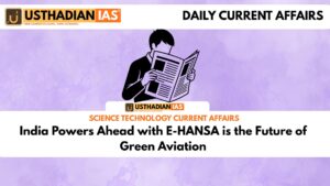 India Powers Ahead with E-HANSA is the Future of Green Aviation