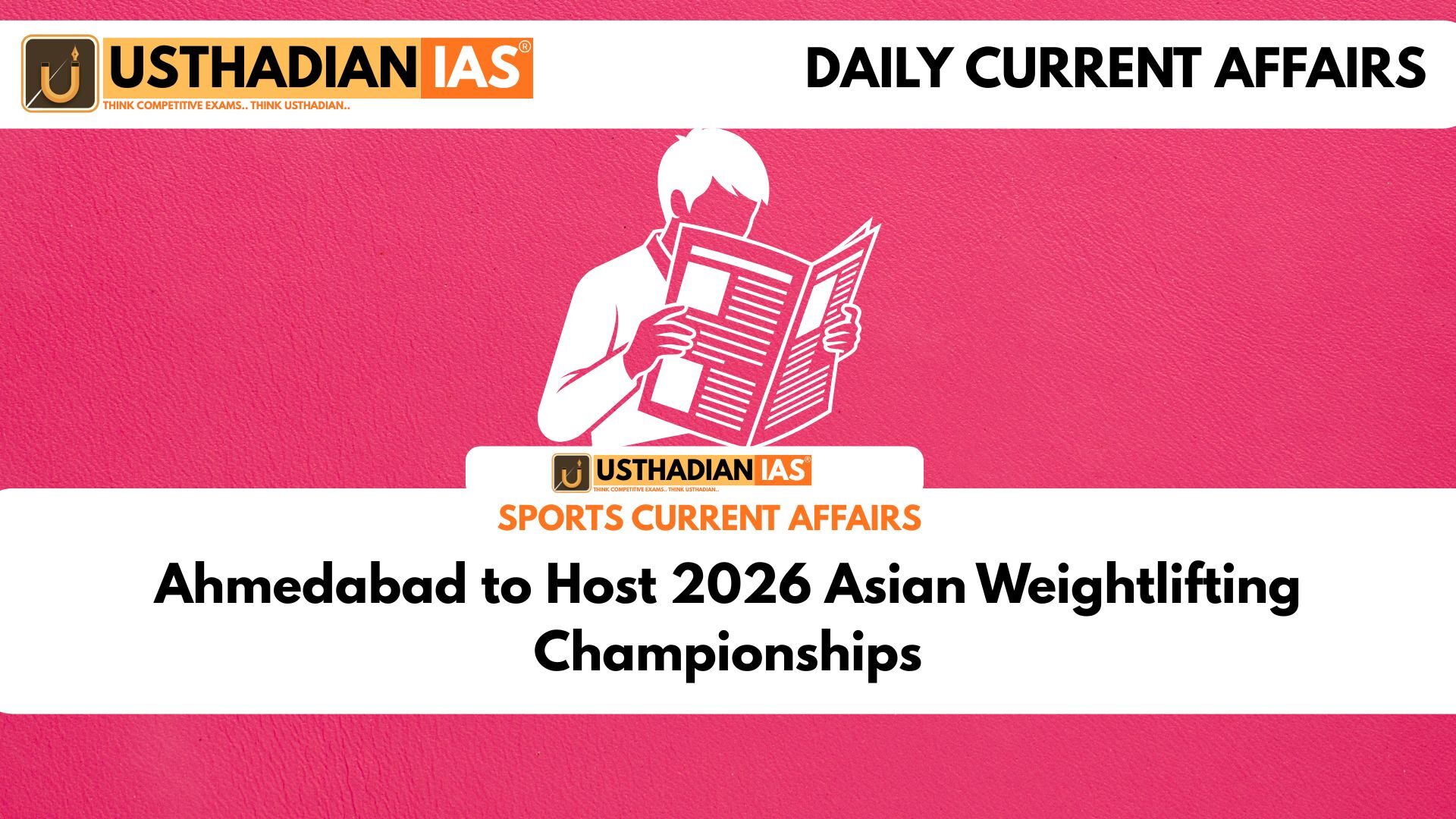 Ahmedabad to Host 2026 Asian Weightlifting Championships
