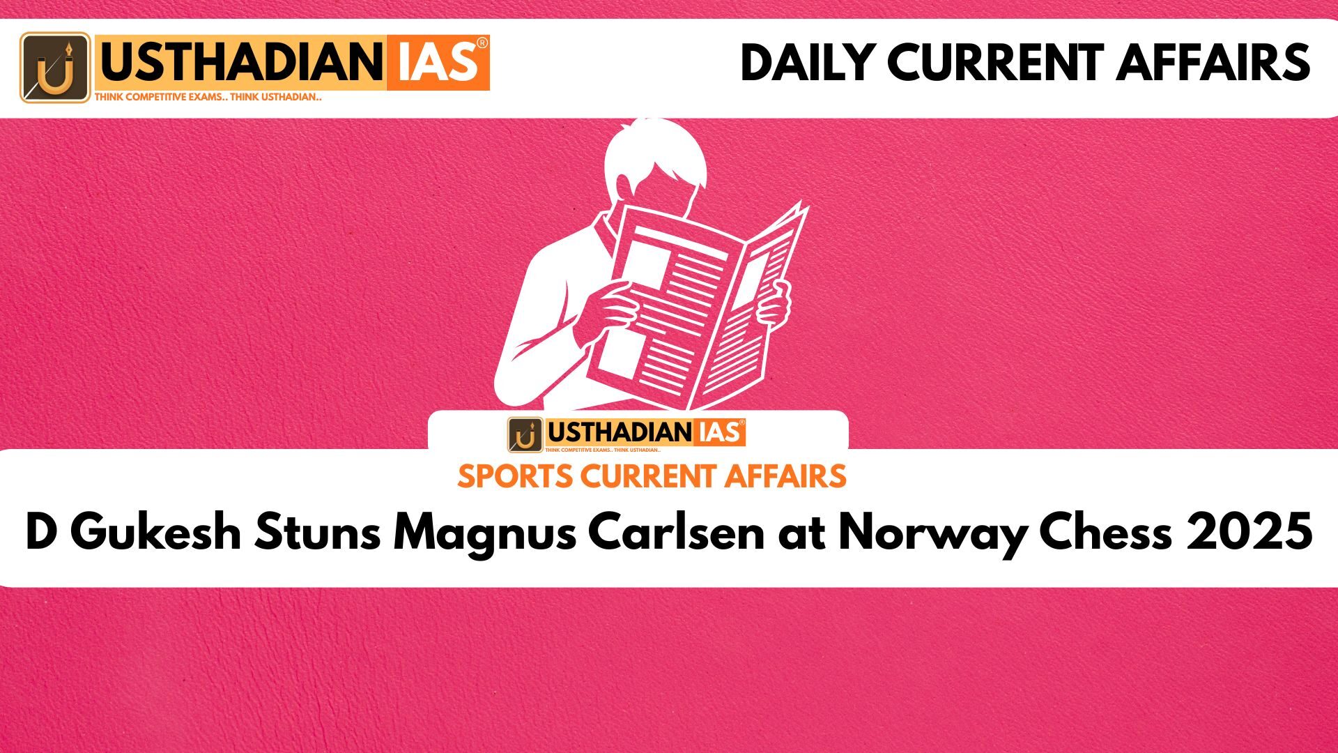 D Gukesh Stuns Magnus Carlsen at Norway Chess 2025