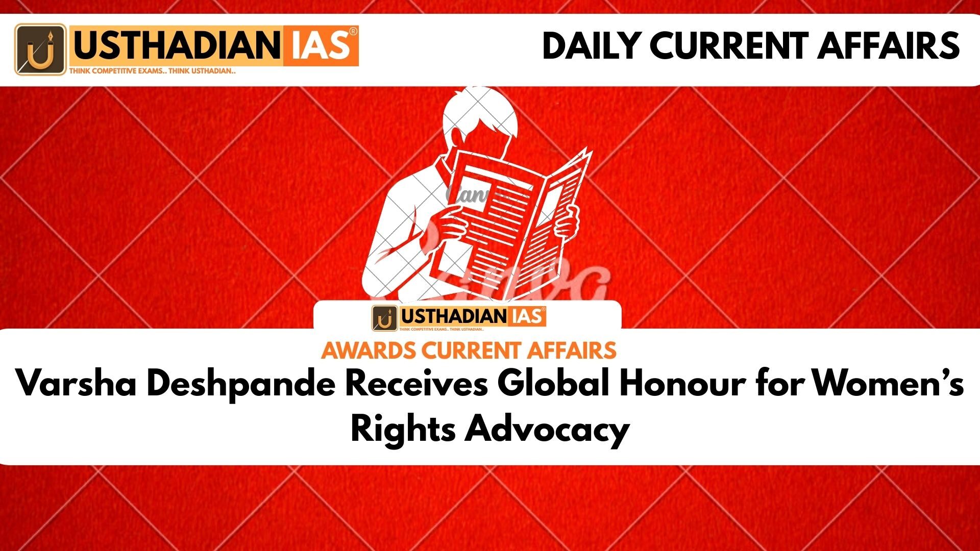 Varsha Deshpande Receives Global Honour for Women’s Rights Advocacy