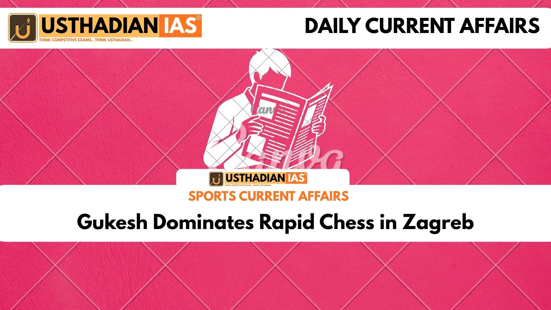 Gukesh Dominates Rapid Chess in Zagreb