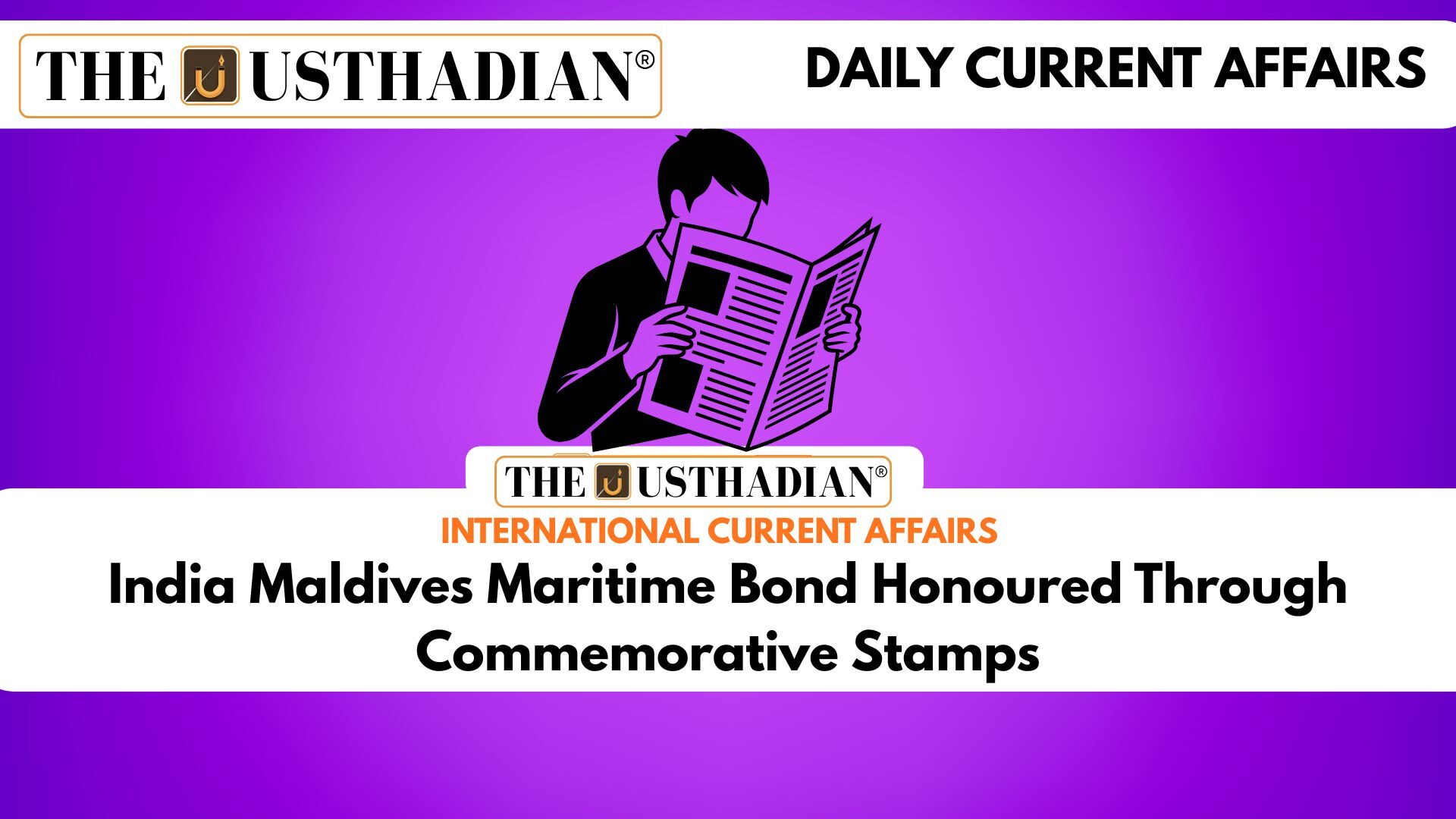 India Maldives Maritime Bond Honoured Through Commemorative Stamps