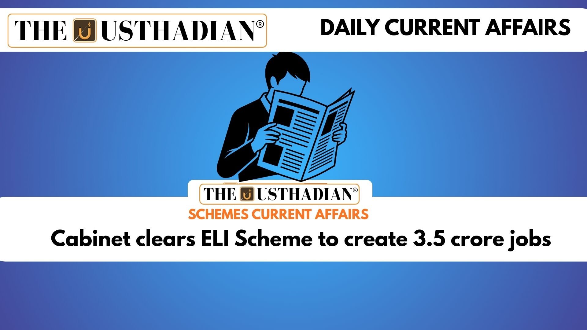 Cabinet clears ELI Scheme to create 3.5 crore jobs