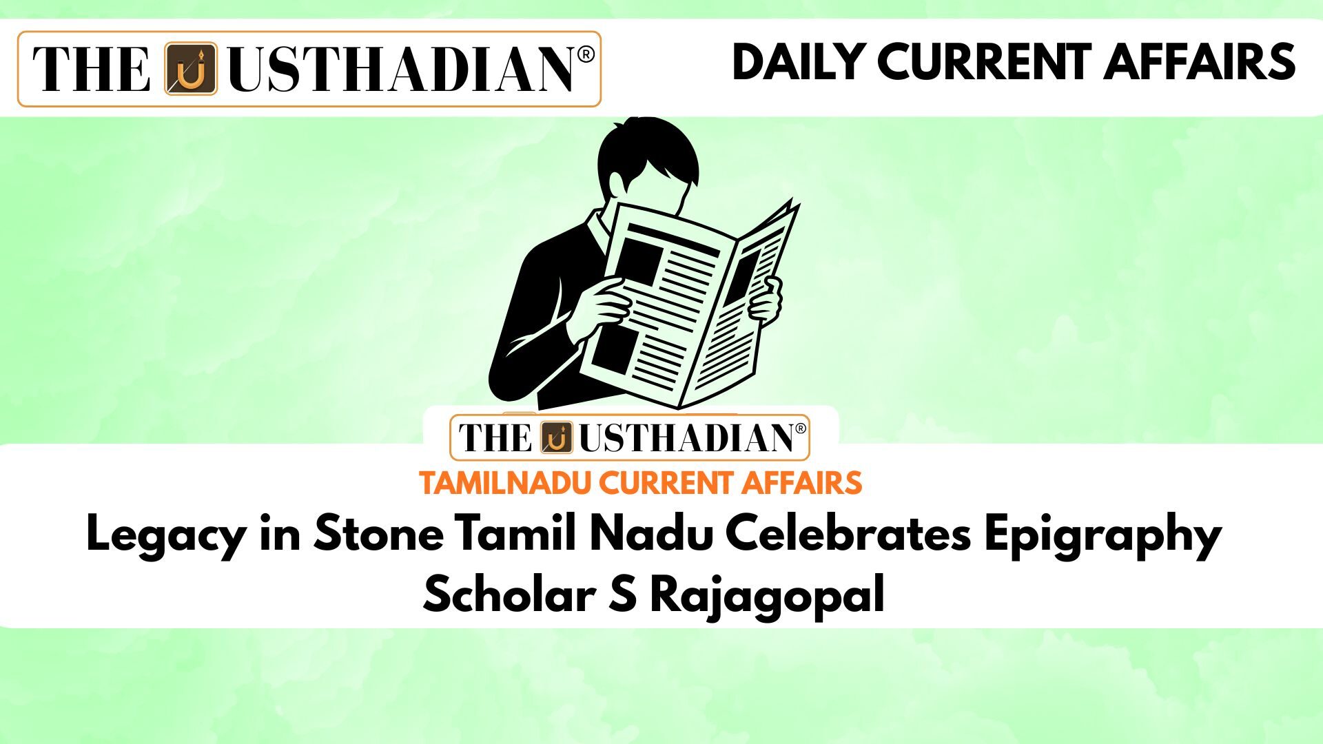 Legacy in Stone Tamil Nadu Celebrates Epigraphy Scholar S Rajagopal