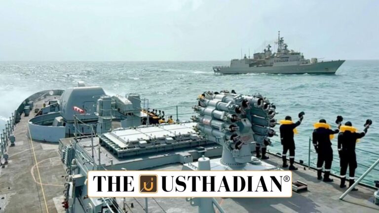 India Greece Warships Hold Maritime Exercise Near Mumbai