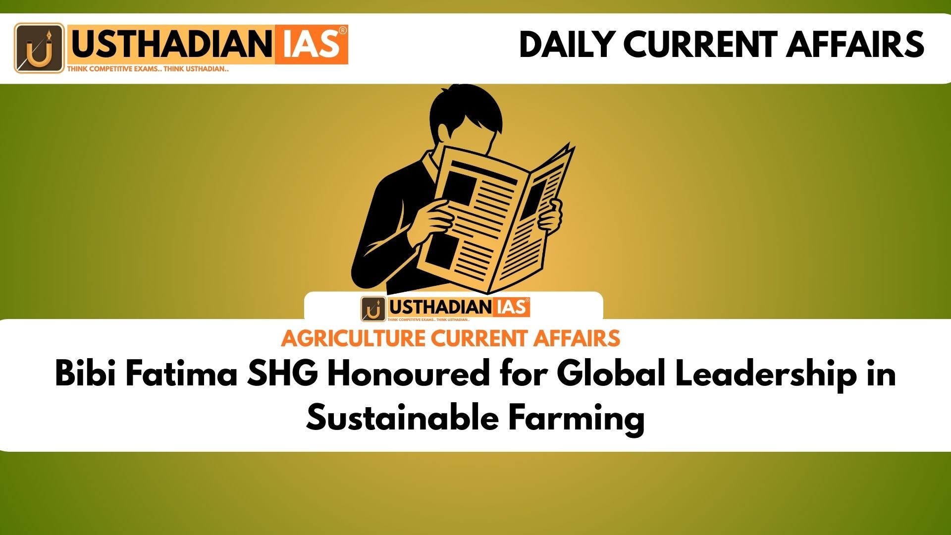Bibi Fatima SHG Honoured for Global Leadership in Sustainable Farming