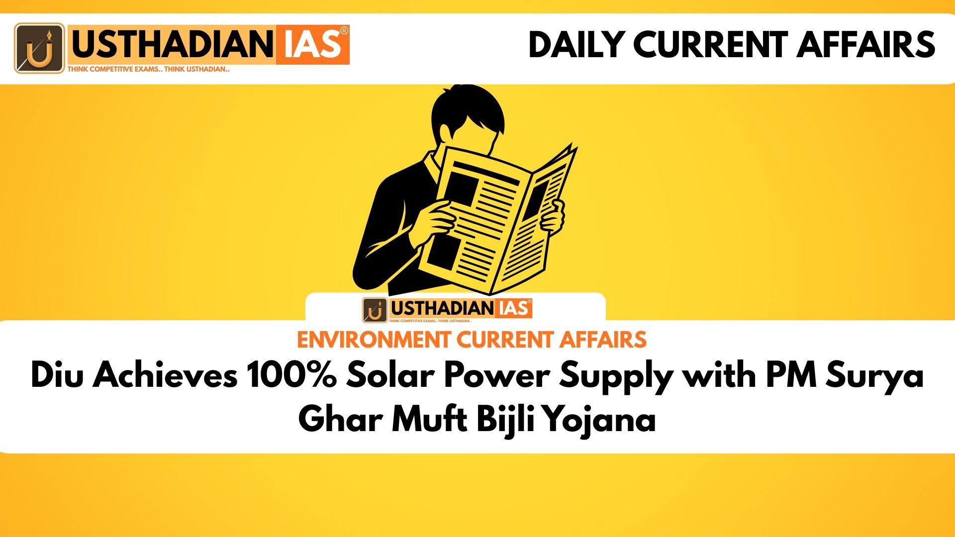 Diu Achieves 100% Solar Power Supply with PM Surya Ghar Muft Bijli Yojana