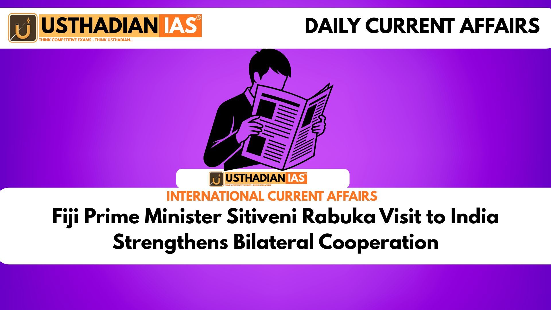 Fiji Prime Minister Sitiveni Rabuka Visit to India Strengthens Bilateral Cooperation