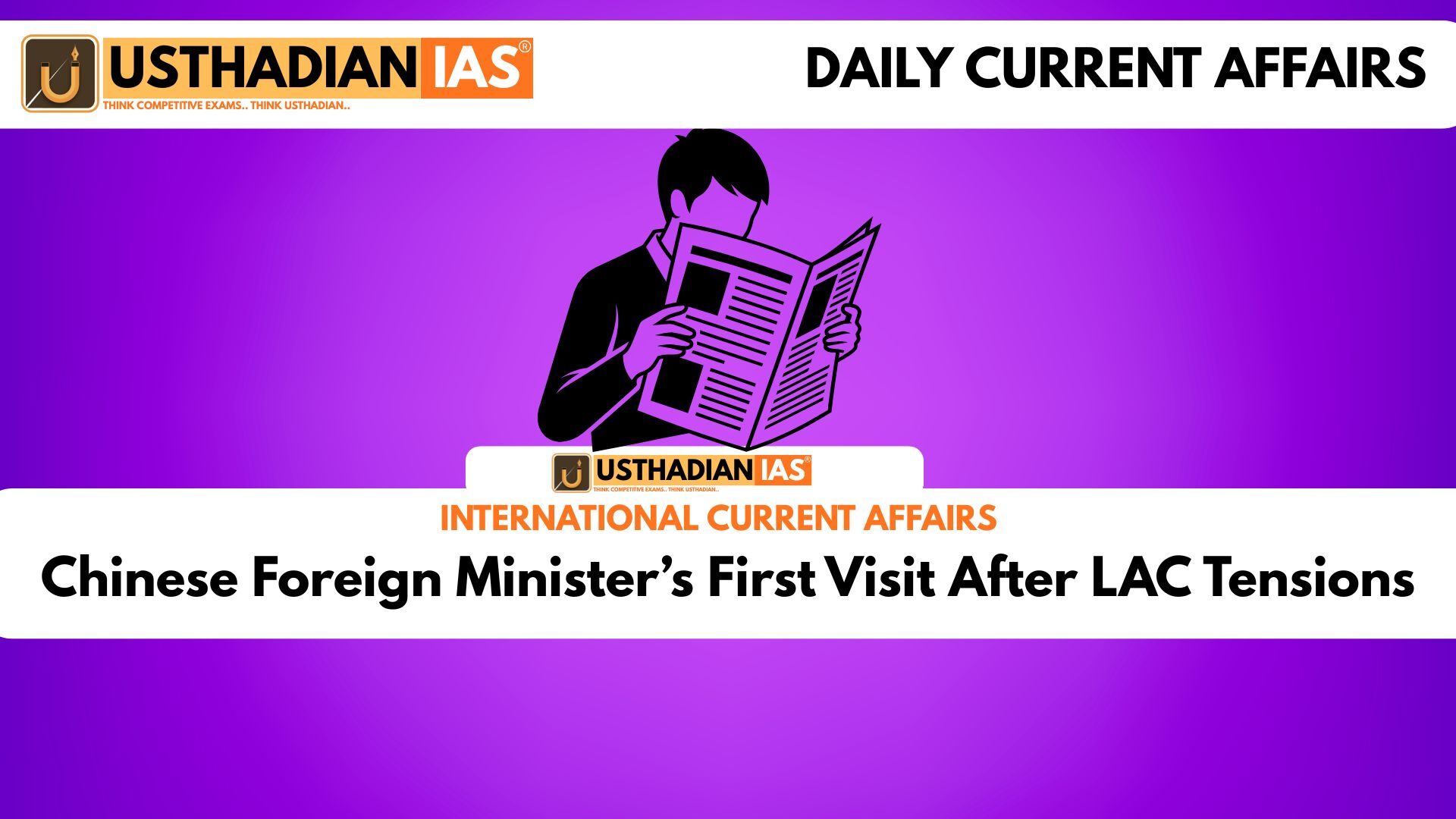 Chinese Foreign Minister’s First Visit After LAC Tensions