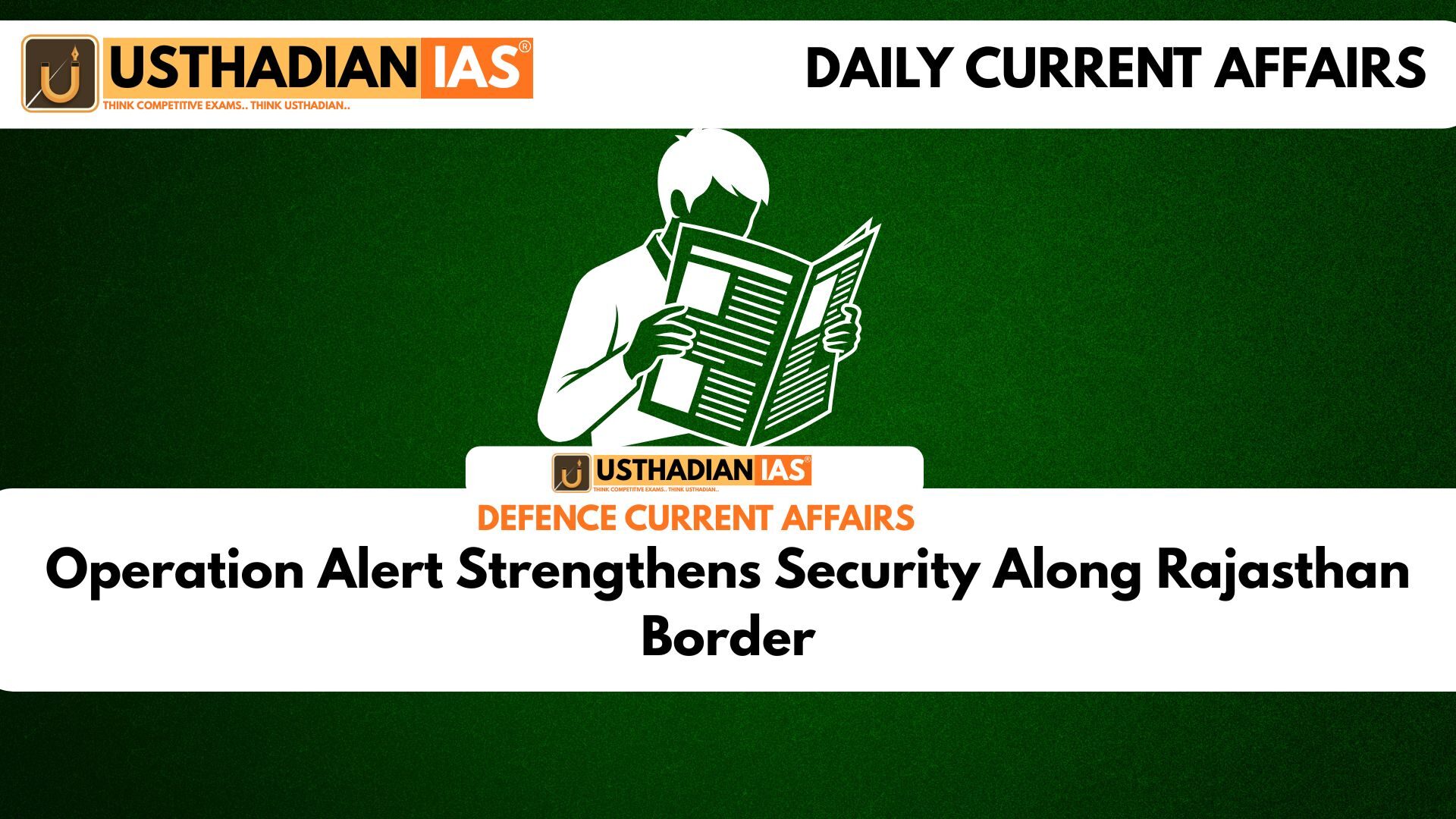 Operation Alert Strengthens Security Along Rajasthan Border