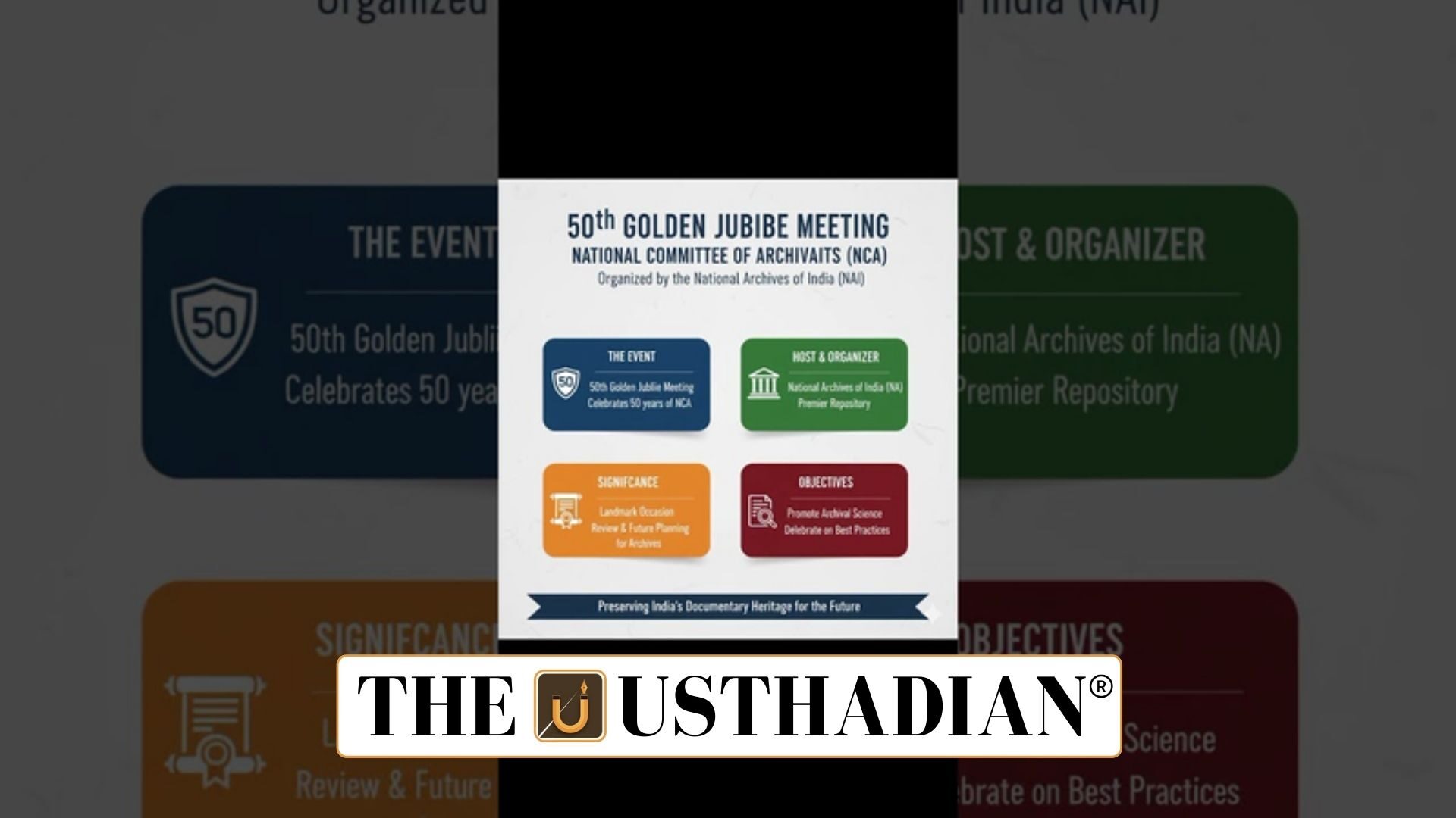50th Golden Jubilee Meeting of the National Committee of Archivists