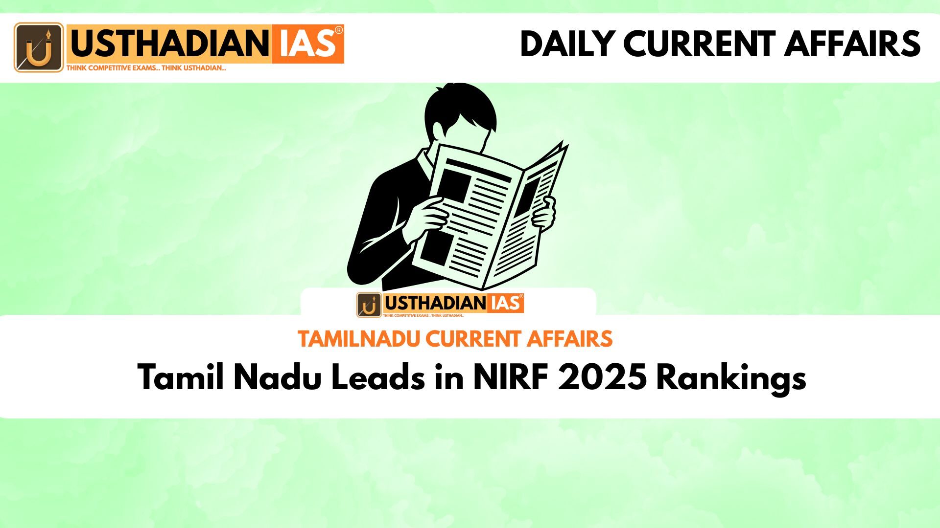 Tamil Nadu Leads in NIRF 2025 Rankings
