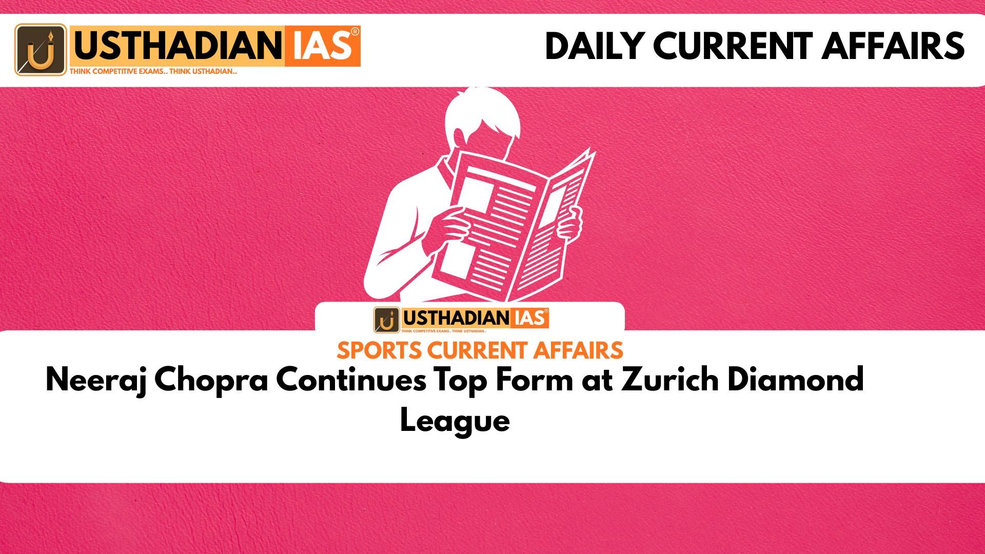 Neeraj Chopra Continues Top Form at Zurich Diamond League