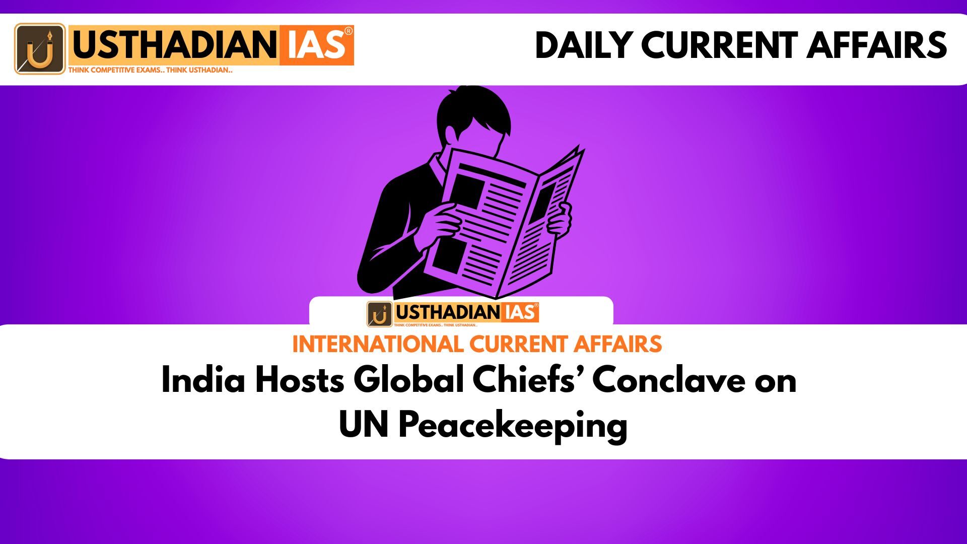 India Hosts Global Chiefs’ Conclave on UN Peacekeeping