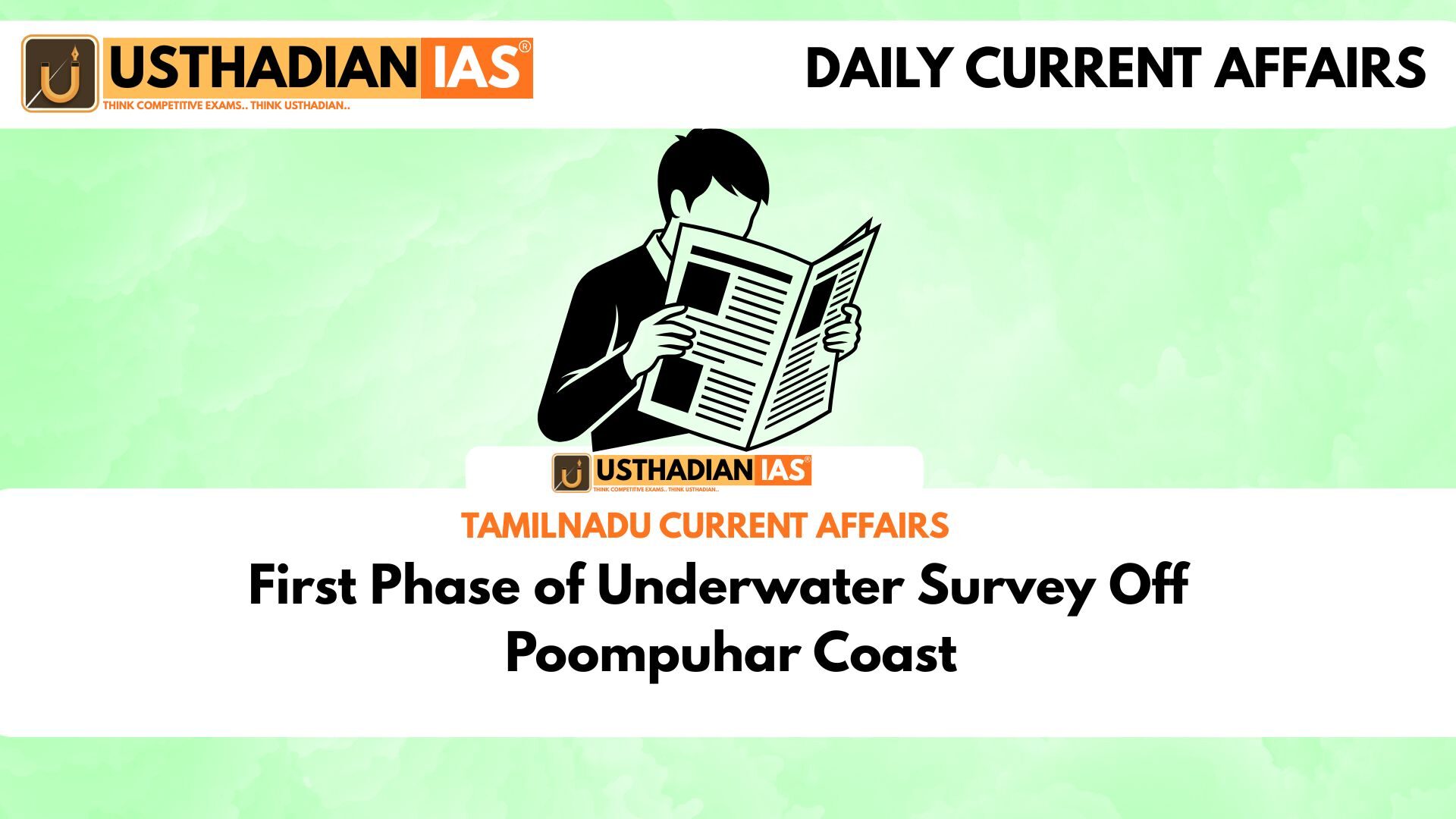 First Phase of Underwater Survey Off Poompuhar Coast