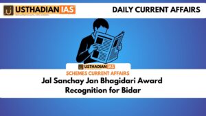 Jal Sanchay Jan Bhagidari Award Recognition for Bidar