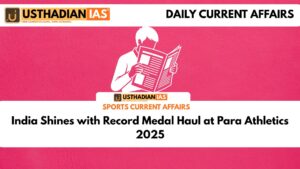 India Shines with Record Medal Haul at Para Athletics 2025