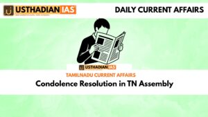 Condolence Resolution in TN Assembly