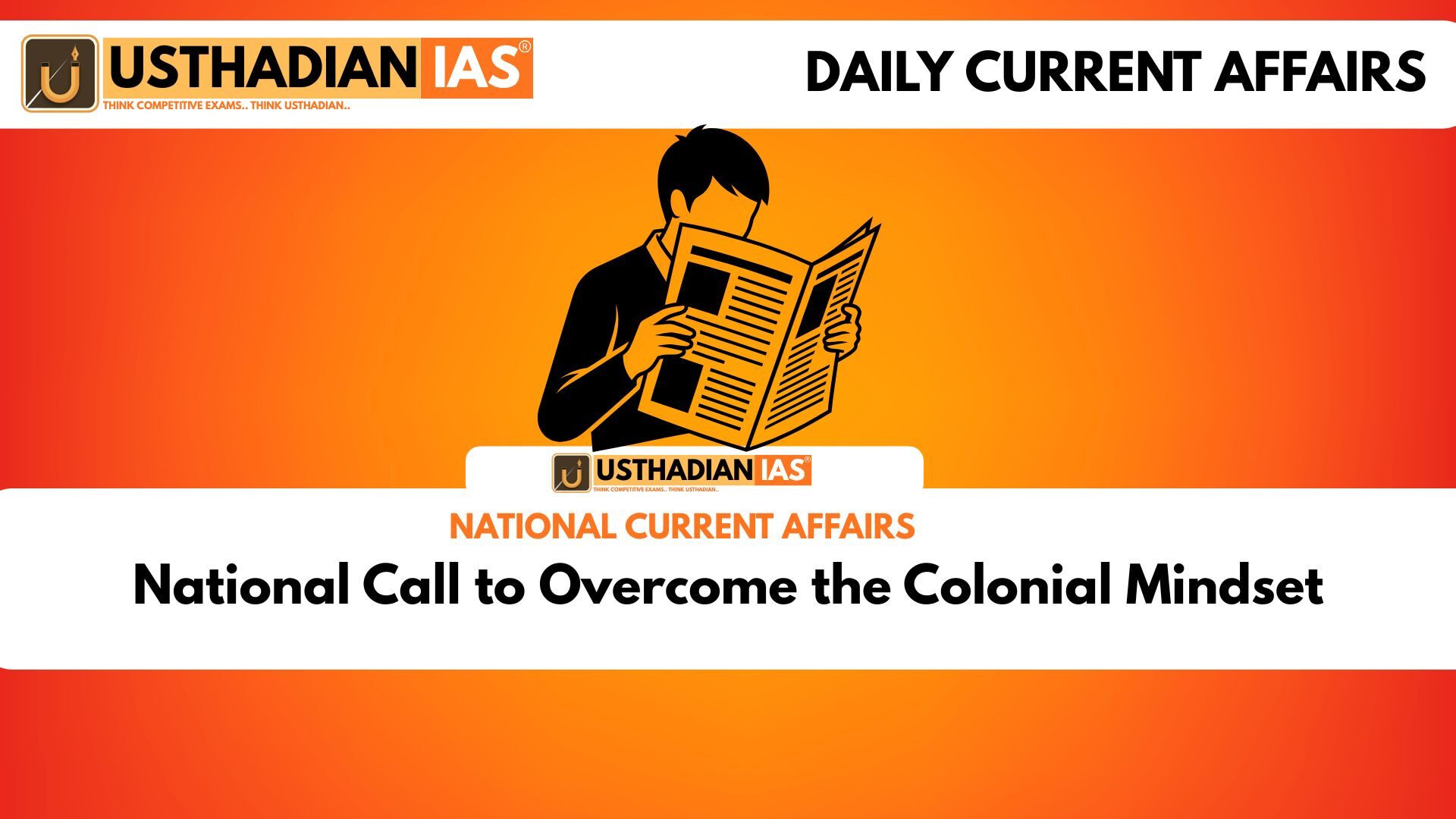 National Call to Overcome the Colonial Mindset