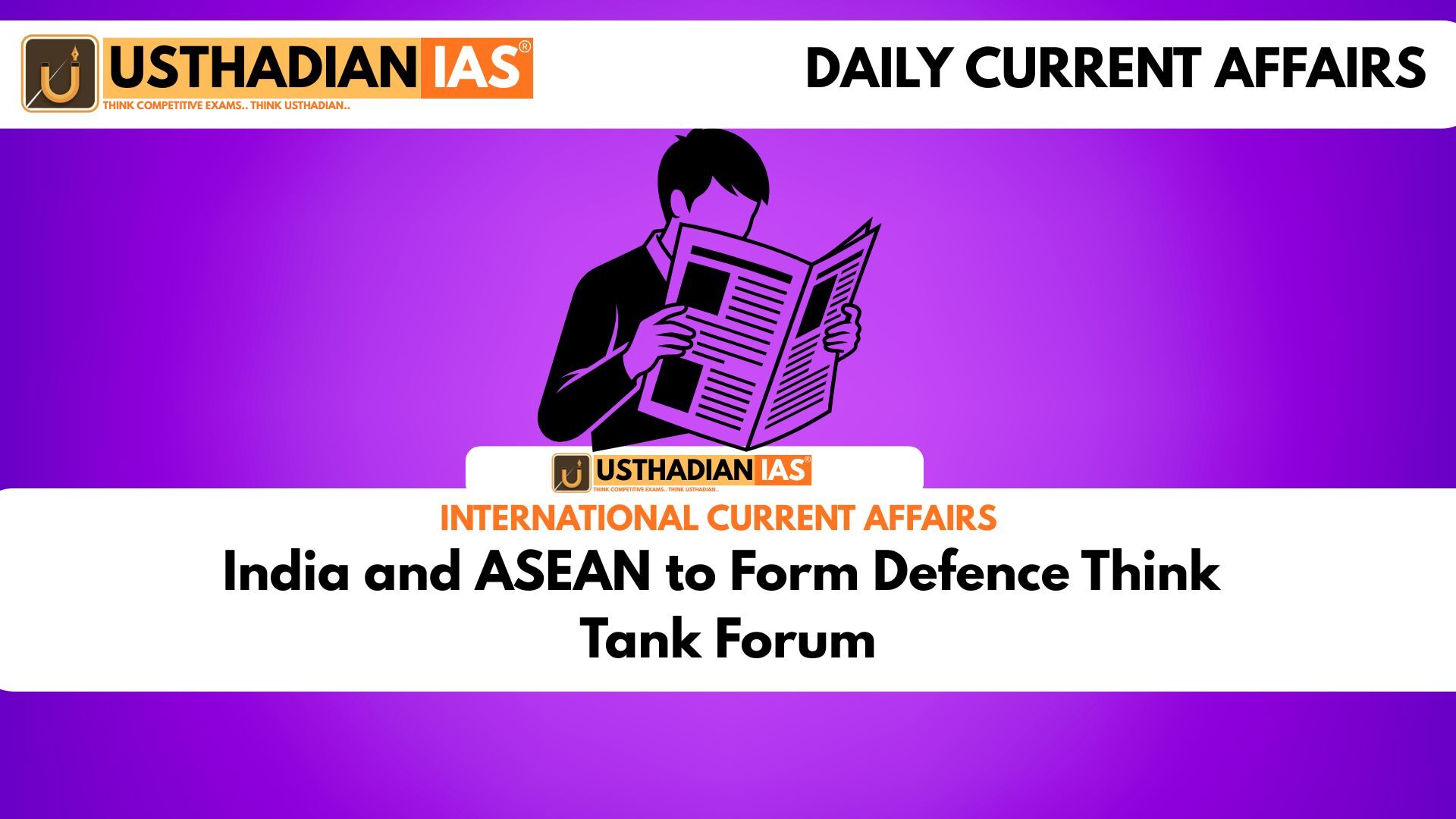 India and ASEAN to Form Defence Think Tank Forum