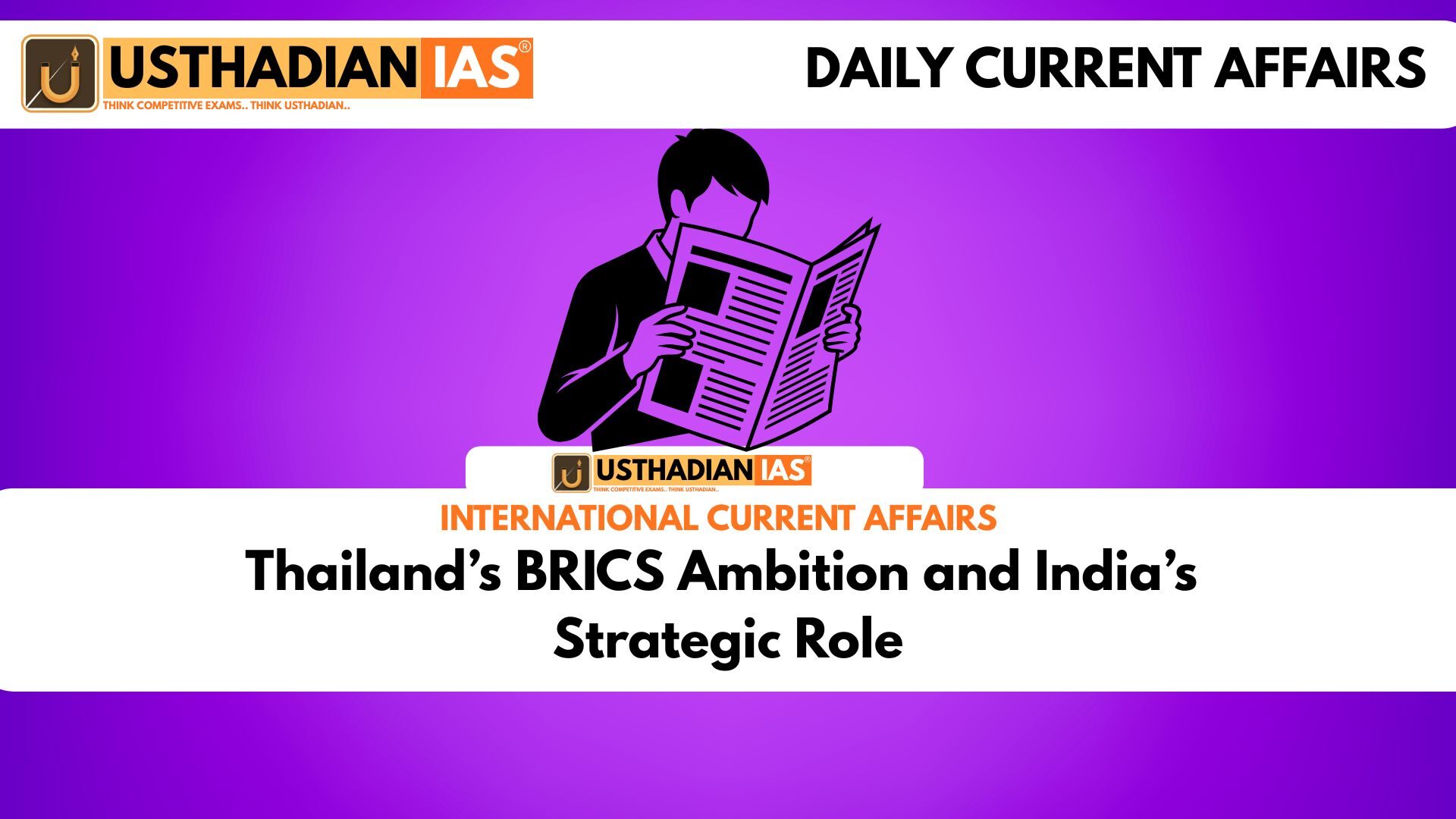 Thailand’s BRICS Ambition and India’s Strategic Role